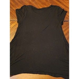 MOSSIMO  Boyfriend ? Fit TEE T  SHIRT M Black Bell Bottom  Sleeveless?